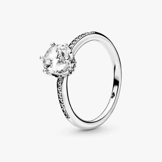 Crown Style Ring with Zirconia