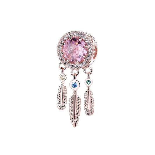 Dreamcatcher Charm in Rose Gold