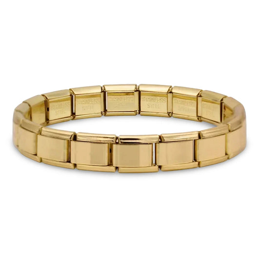 Brazalete Italiano en Dorado