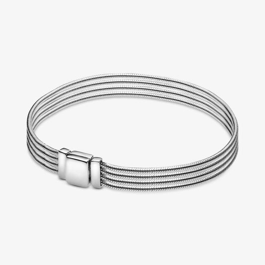 Minimalist Clasp Multi-Chain Bracelet