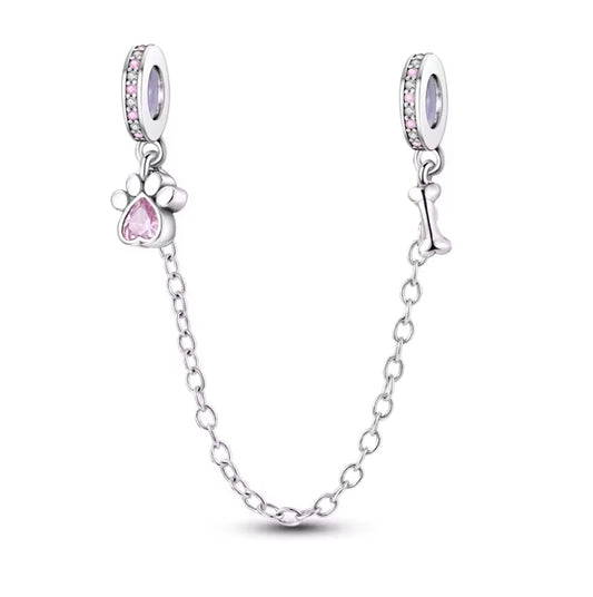 Charm Doble con Huella y Hueso