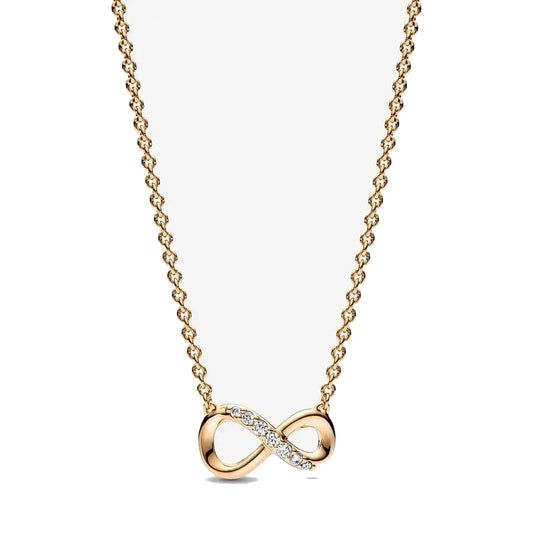 Collar con Símbolo Infinito de Oro