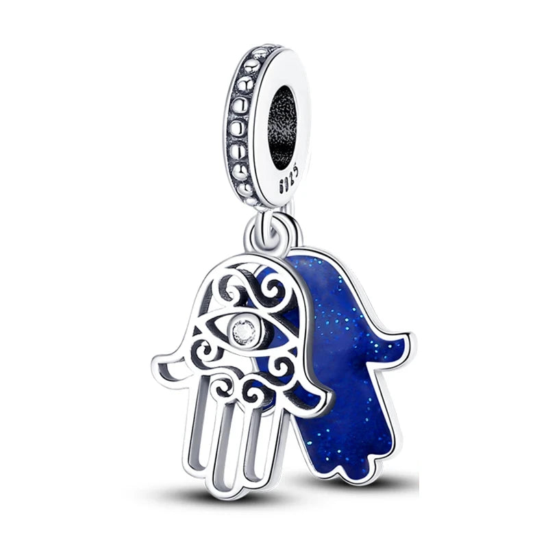 Charm de Mano de Fátima con Ojo Protector